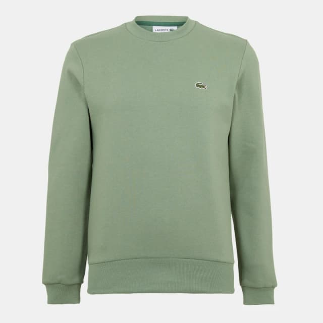 Lacoste Mens Basic Crew-Neck Sweatshirt Thyme S86 male S