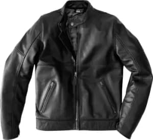 Spidi Mack Motorcycle Leather Jacket, black, Size 48, black, Size 48