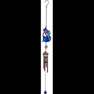 Blue Slinky Cat Windchime