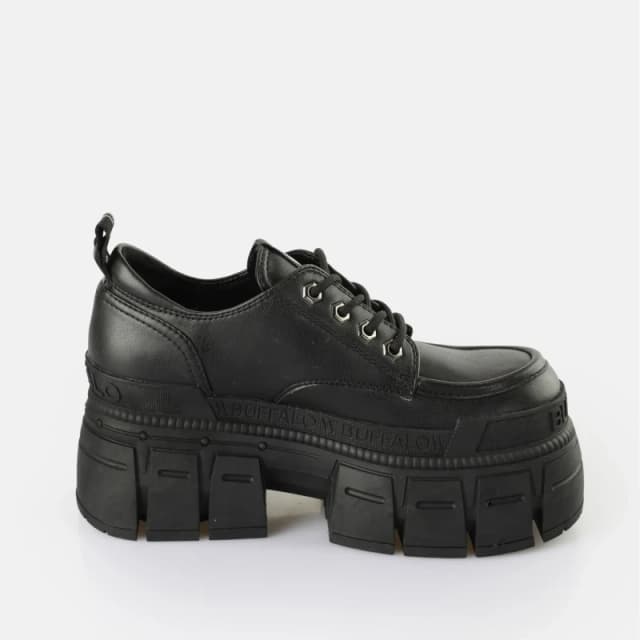 Buffalo Derbie woman Buffalo Gospher Lace Up Cs - Vegan Nappa Noir Female 37