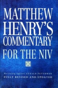 Matthew Henrys Commentary for the Niv by Gerald Peterman Hardback