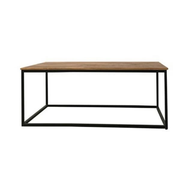 Jaipur Furniture Ltd Industrial Coffee Table - Mango Wood/Iron - L60 x W110 x H45cm - PP Sawn Finish in Brown Brown Unisex