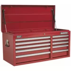 1025 x 435 x 495mm red 10 Drawer Topchest Tool Chest Lockable Storage Cabinet