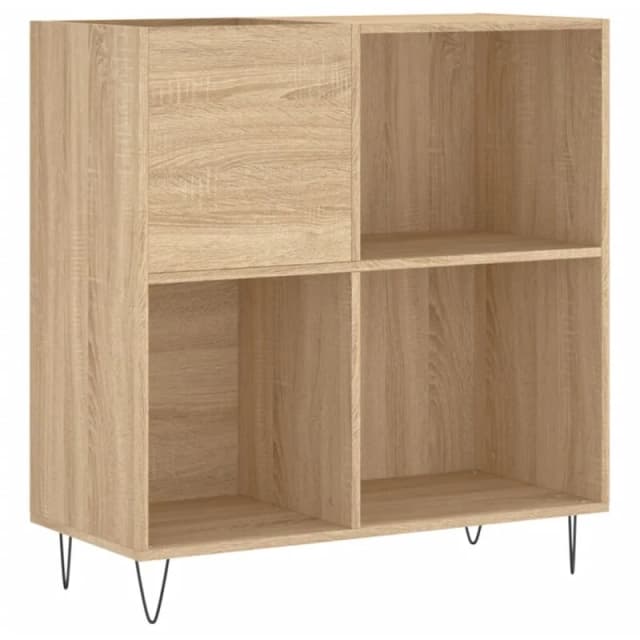 VIDAXL Record Cabinet Sonoma Oak 84.5x38x89cm Engineered Wood Vidaxl 831775