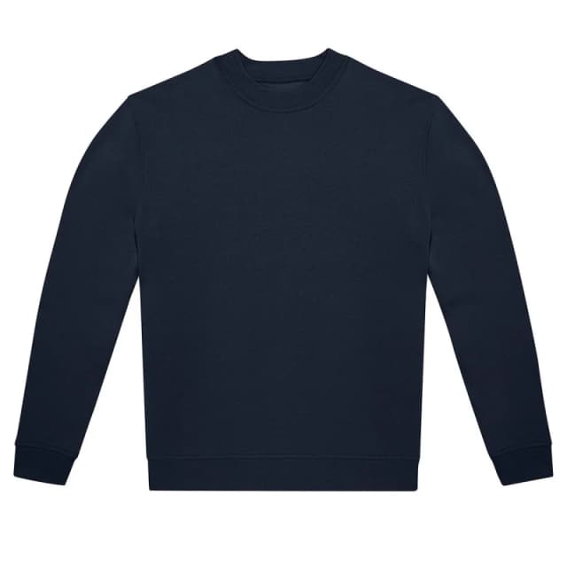 B&C Mens ID.222 Crew Neck Sweatshirt in Navy Size: XS Navy Male XS