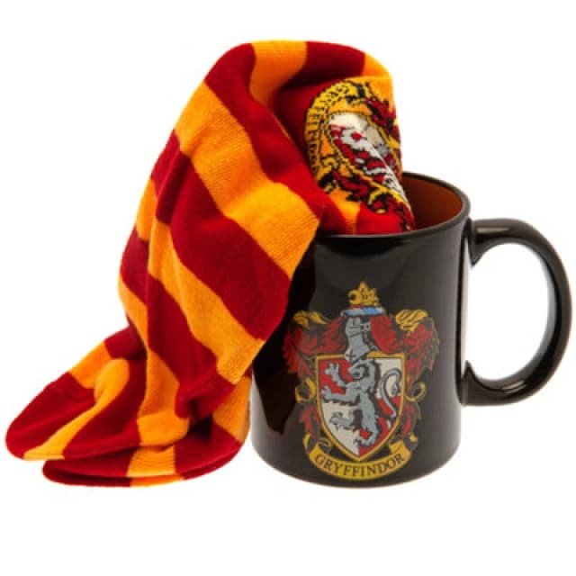 Harry Potter Gryffindor Crest Mug and Sock Set Black unisex