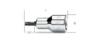 Beta Tools 920RTX 1/2" Sq Dr Tamper Resistant Torx Bit Socket Driver T20