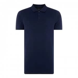 Jack and Jones Premium Riley Polo Shirt - Navy Blazer