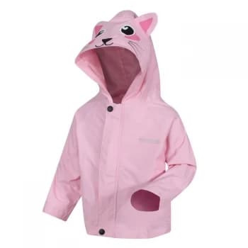 Regatta Kid's Animal Waterproof Shell Character Jacket - PastelPnkCat