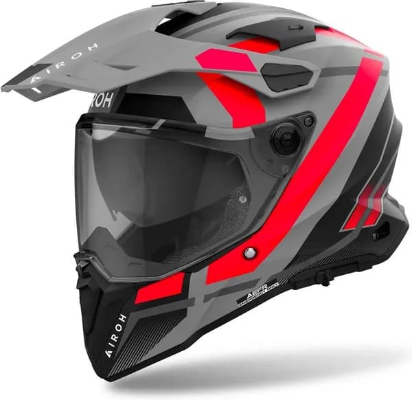 Airoh Commander 2 Reveal Red Fluo Matt Adventure Helmet Size M
