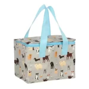 Something Different Wags And Whiskers Dog Print Lunch Bag (One Size) (Off White/Brown/Sky Blue)