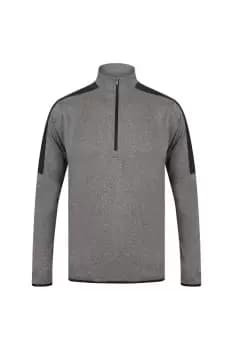 Contrast Zip Neck Midlayer Top