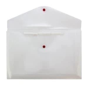 Snopake Polyfile Trio Foolscap Electra Polypropylene Wallet File Clear with Pocket Pack of 5 Files