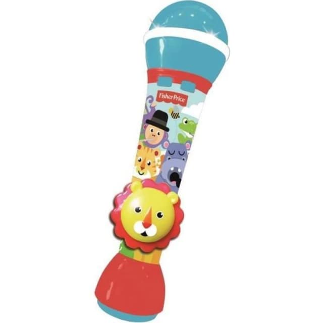 Sublime Market Connect FISHER PRICE Microphone - Lion Handheld Microphone - Built-in Speaker, Built-in Melodies and Sound Effects
