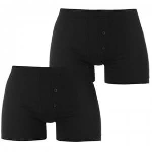 Slazenger 2 Pack Boxers Mens - Black