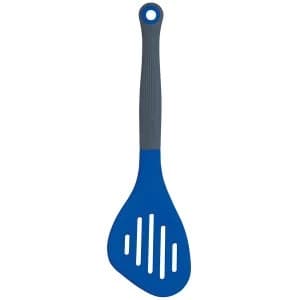 KitchenCraft Colourworks Silicone Slotted Turner - Blue