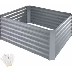 Tectake - Salvia Zinc-Plated Raised Bed - silver