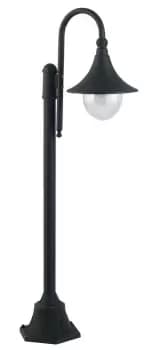PAVIA Outdoor 130cm Bollard Black, IP44 130x51cm