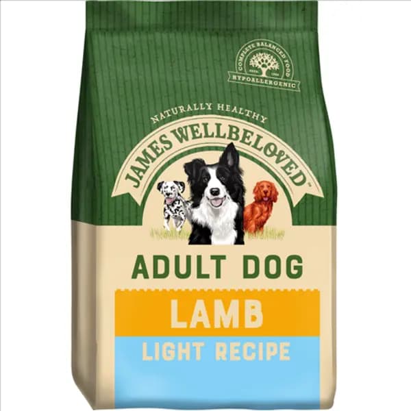James Wellbeloved Light Adult Lamb and Rice Dog Food 12.5kg