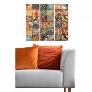 MDF238640821 Multicolor Decorative MDF Painting (3 Pieces)