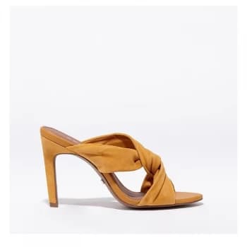 Reiss Ella Strap Heel - Honey Suede