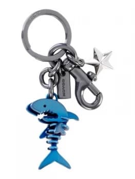 Coach Anodized sharky bag charm Denim