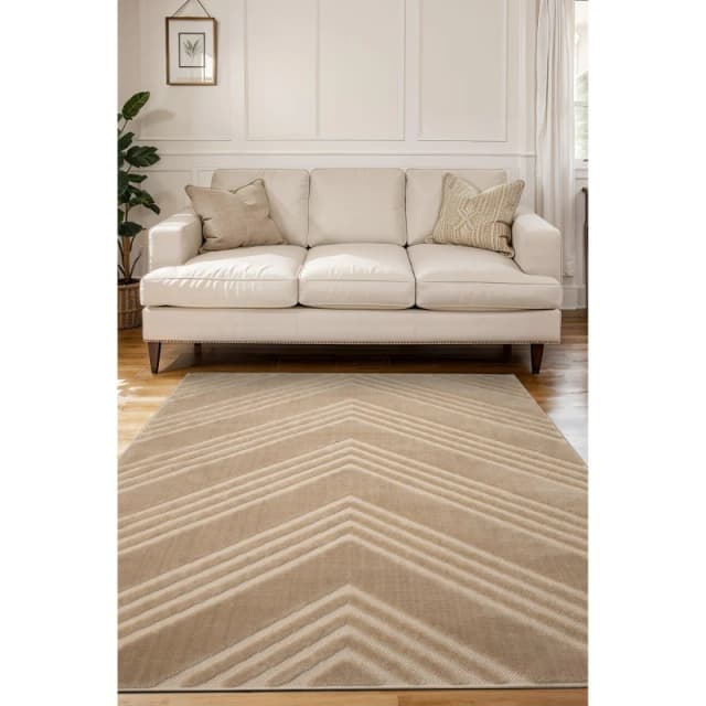 Homemaker Malmo Chevron Rug Natural Natural unisex 120x170cm