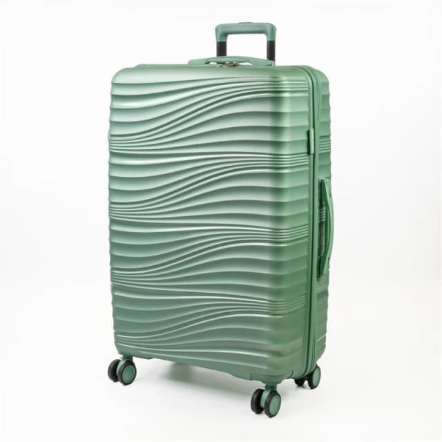 Pierre Cardin Riviera Hard Shell Travel Suitcase Wheeled Luggage Green Cl901-08 unisex Small