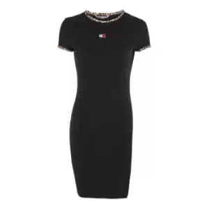 Tommy Jeans Tjw Bodycon Leo Binding Dress - Black