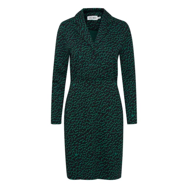 Ichi Womens shirt dress Ichi Kate Jacquard 4 Vert Female XS