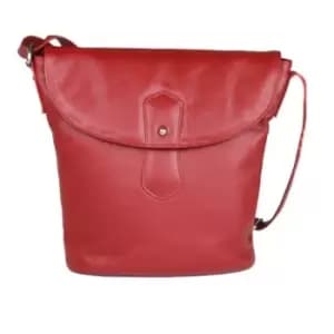 Eastern Counties Leather Womens/Ladies Demi Handbag With Rounded Flap (One Size) (Red)