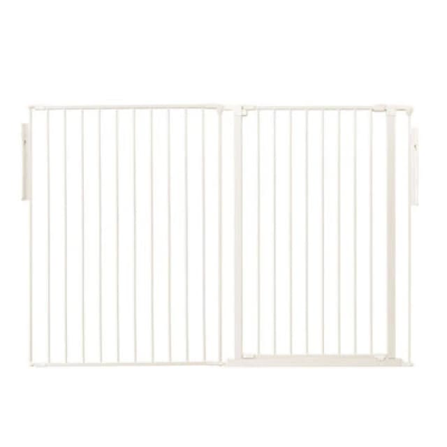 Safetots Premium Extra Tall Room Divider, Up To 154Cm Wide, White, 105Cm Tall, Multi Panel Barrier For Baby And Toddler