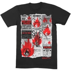 Stiff Little Fingers - Flyer Unisex Large T-Shirt - Black