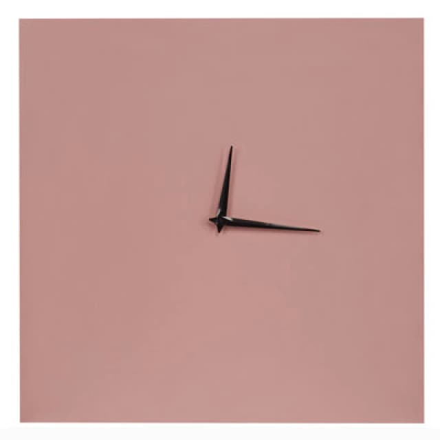 Beliani Wall Clock Tomar 40 Cm Metal Pink