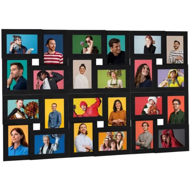 VIDAXL Vidaxl - Collage Photo Frame for 24x(13x18 cm) Picture Black mdf 8720286491867