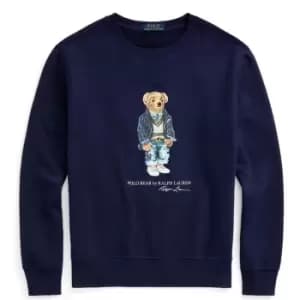Polo Ralph Lauren Polo Ralph Lauren Bear Fleece Crew Sweater Mens - Blue