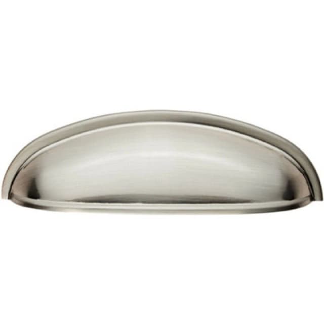 Loops Shaker Cup Pull Handle 124 x 35mm 96mm Fixing Centres Satin Nickel Metallics unisex