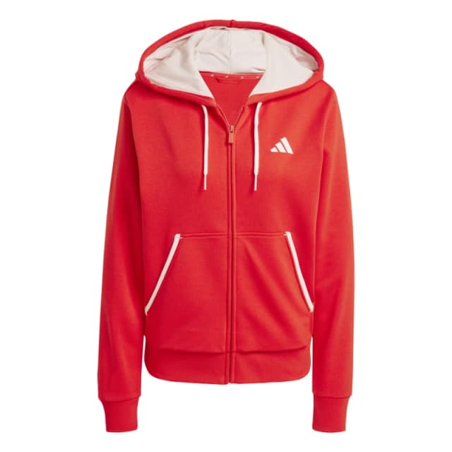 adidas Womens Full-Zip Hoodie Pure Ruby female 6 (XXS)