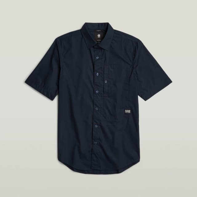 G Star Mens G4A Slim Short-Sleeve Oxford Shirt Salute C742 male Small