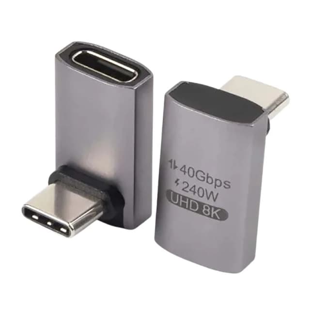 FDL USB4 TYPE C RIGHT ANGLED ADAPTER M/F - VERTICAL