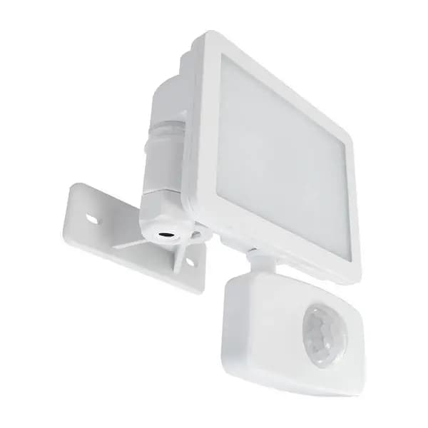 Eterna 10W LED Floodlight with PIR - White