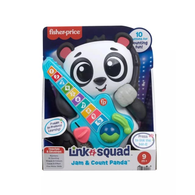 Link Squad Fisher-Price Link Squad Jam & Count Panda Learning Toy
