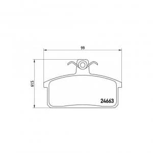 Front/Rear Brake Pad Set BREMBO P 79 007