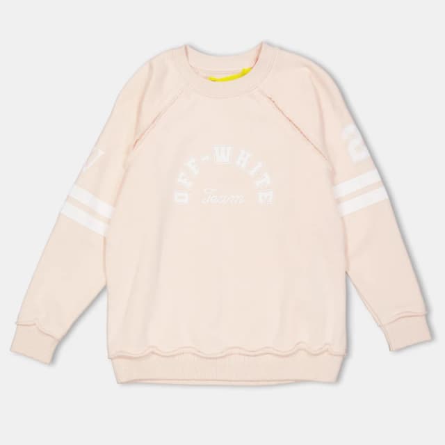 Off White Kids Crew Sweater Pink/White female 4Y