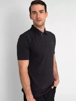 Calvin Klein Golf Newport Polo, Black, Size S, Men
