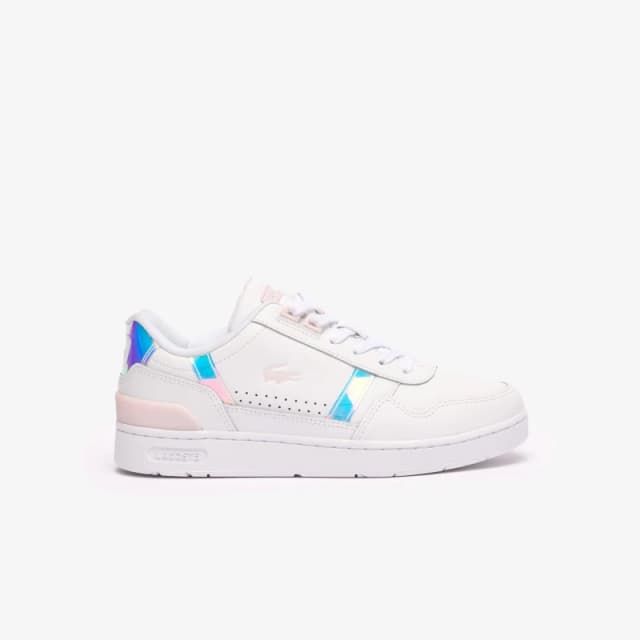 Lacoste T-Clip Trainers - White White 4
