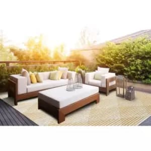 JAZZ Indoor / Outdoor JAZ12 Amber 190cm x 290cm Rectangle - Yellow