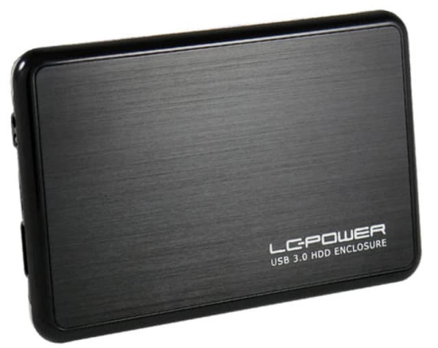 LC-Power LC-25BUB3 storage drive enclosure Aluminium. Black 2.5"