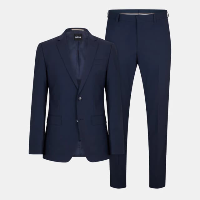 Boss Mens H Huge Suit Open Blue male XL