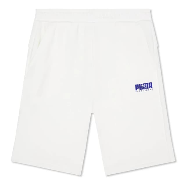 Puma Key Graphic Sweat Short B Tr Jogger Unisex Kids - White White 7 - 8 Years